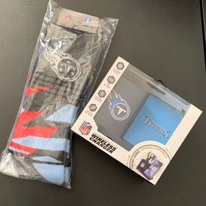 NFL Titans Men's Casual Socks - Black, Red, Light Blue